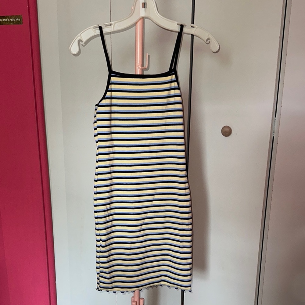 Wild Fable Black, Blue, And Yellow Dress
